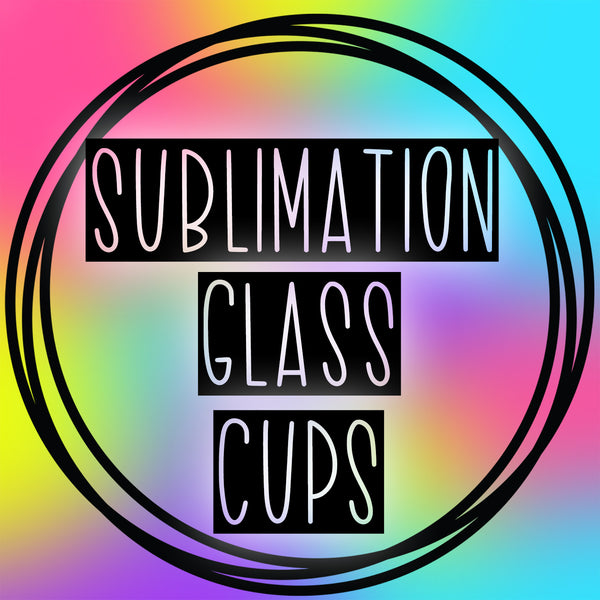 sublimation Glass cups clearance!
