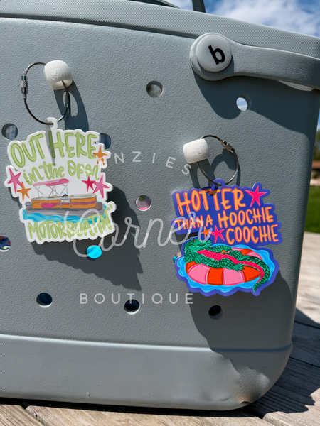 Blank Acrylic motor boating bag tag or charm
