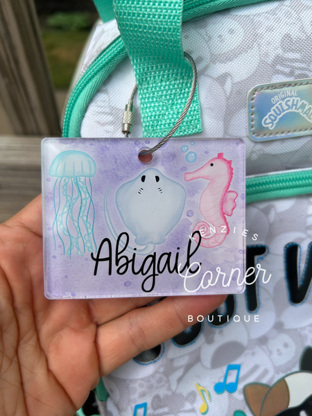 Blank Acrylic rectangle tag