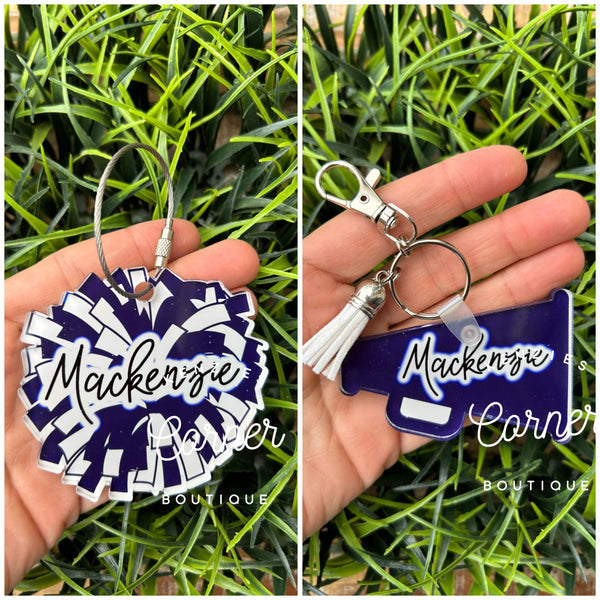 Blank Acrylic cheer tag