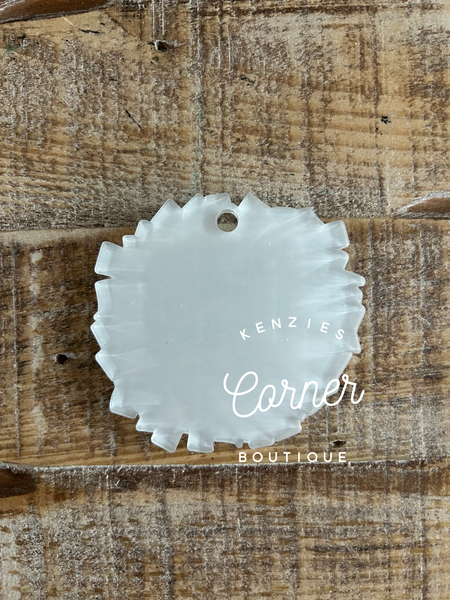 Blank Acrylic cheer tag