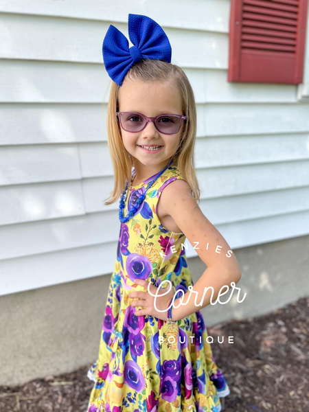 Yellow floral dress