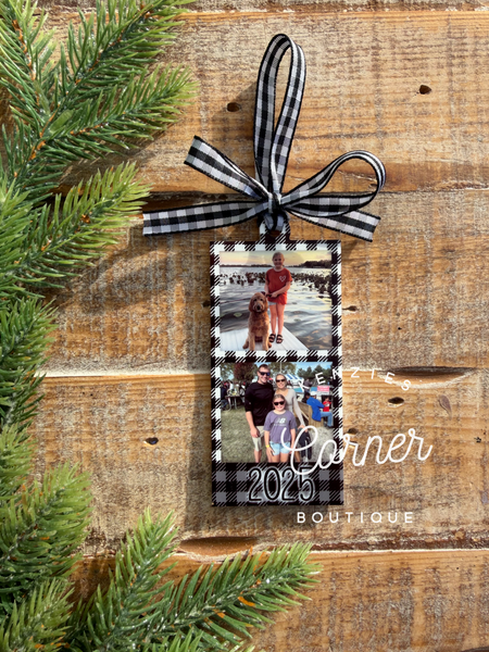Blank Acrylic photo strip ornament MM