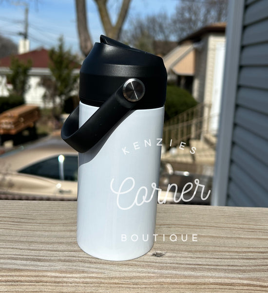 Blank 12 oz water bottle with STRAW lid tumbler for sublimation