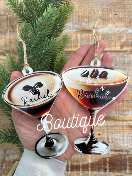 Blank Acrylic espresso martini ornaments