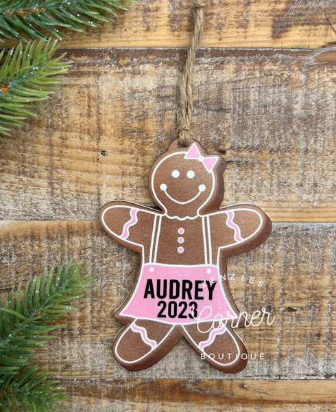 Blank Acrylic gingerbread ornaments