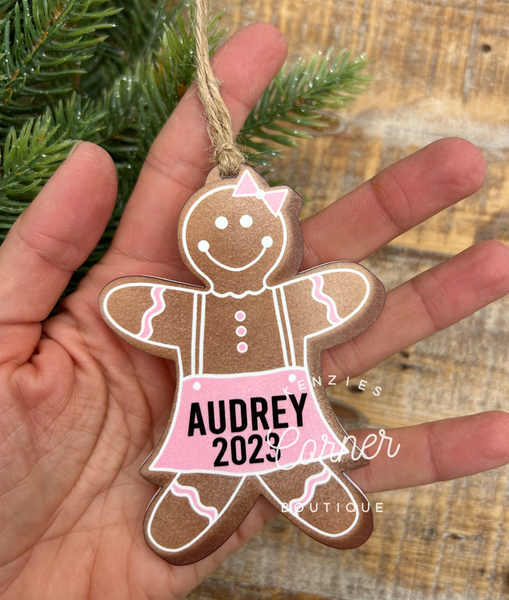 Blank Acrylic gingerbread ornaments