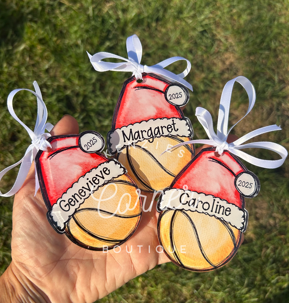Blank Acrylic cheer and sports ornaments