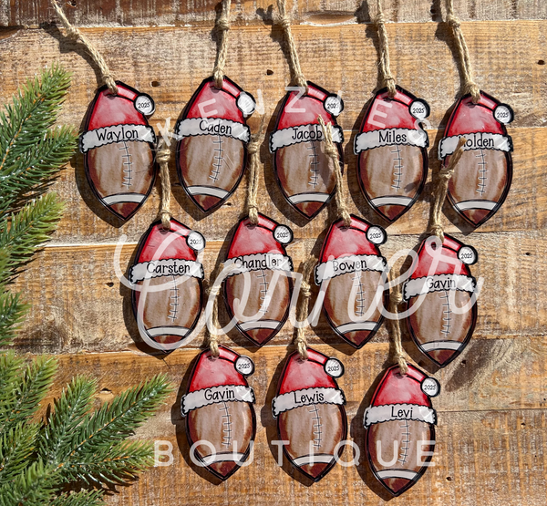 Customized Acrylic cheer and sports ornaments