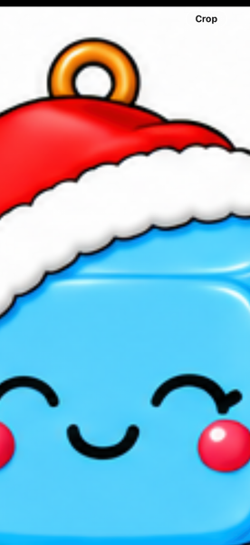 PNG file for the Santa hat cubes and butter