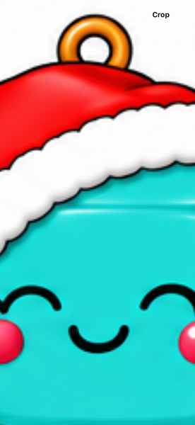 PNG file for the Santa hat cubes and butter
