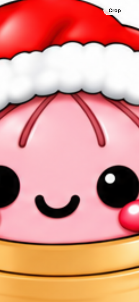 PNG file for the Santa hat dumplings