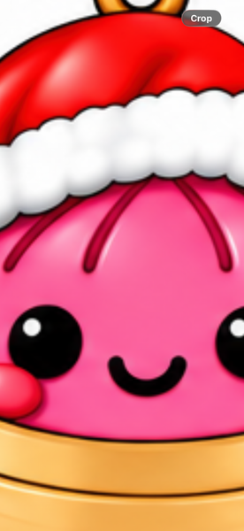 PNG file for the Santa hat dumplings