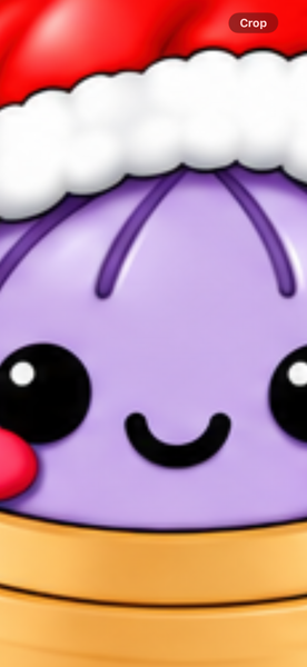 PNG file for the Santa hat dumplings