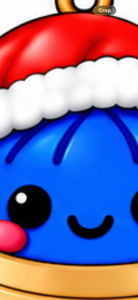 PNG file for the Santa hat dumplings