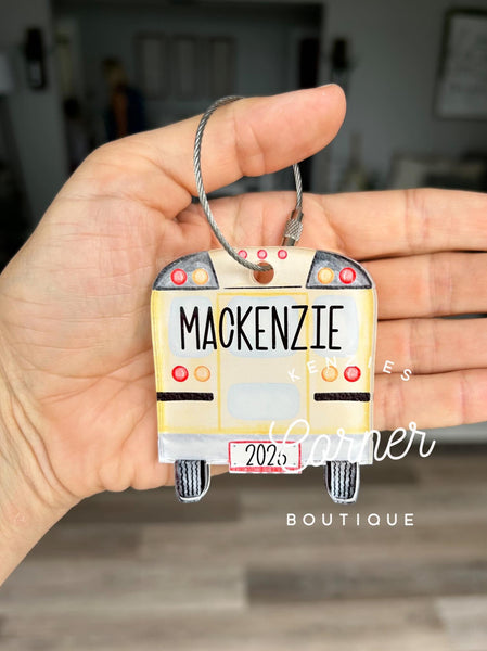 Blank Acrylic school bus tag