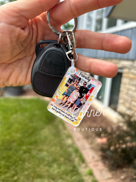 Blank Acrylic keychain to match MM car clip designs
