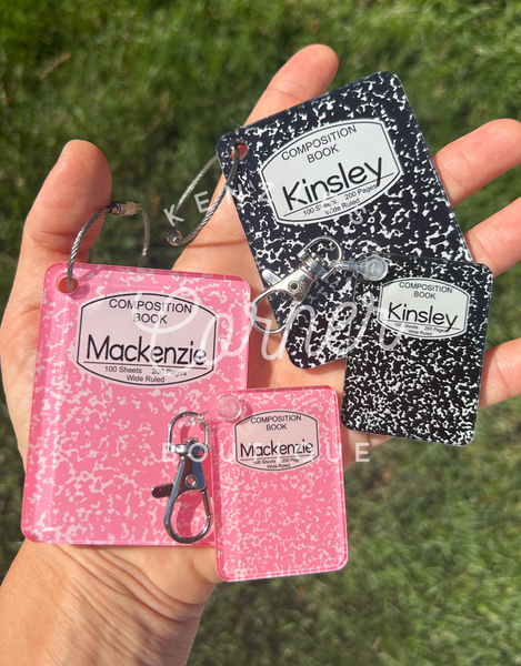 Blank Acrylic keychain to match MM car clip designs