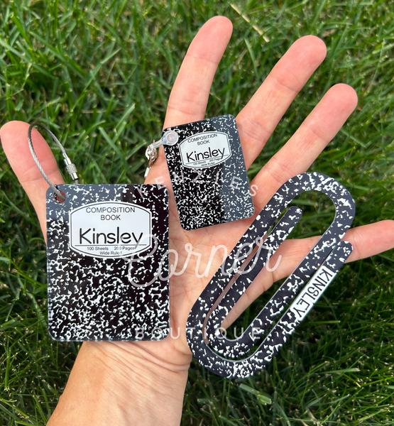 Blank Acrylic keychain to match MM car clip designs