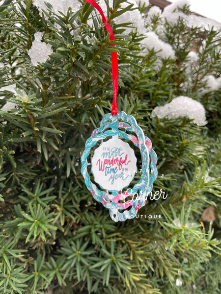 Blank Sublimation wind spinner ornament