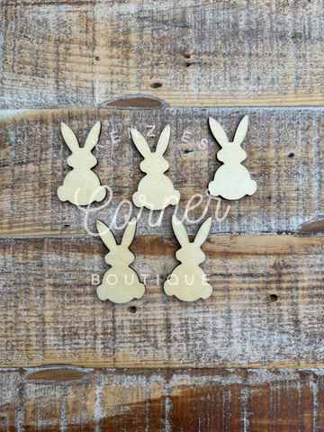 Blank sublimation wood Easter bunny egg stuffers