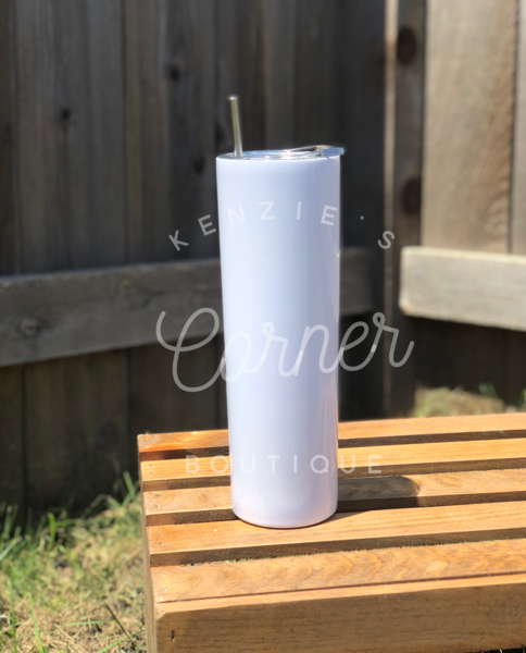 Blank 30 ounce straight skinny tumblers for sublimation