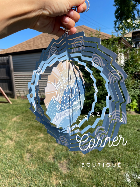 Blank sublimation wind spinner