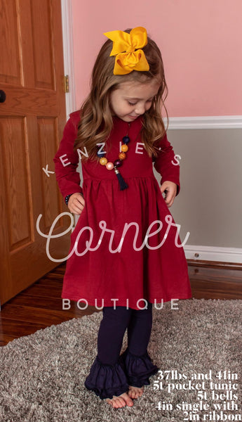 Cranberry 3/4 sleeve pocket tunic