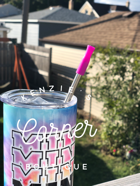 Blank silicon straw cover for the metal straws