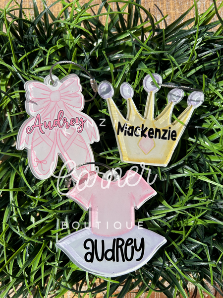 Blank Acrylic princess tag