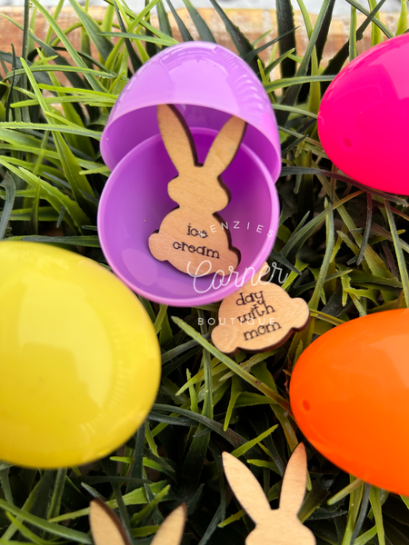 Blank sublimation wood Easter bunny egg stuffers