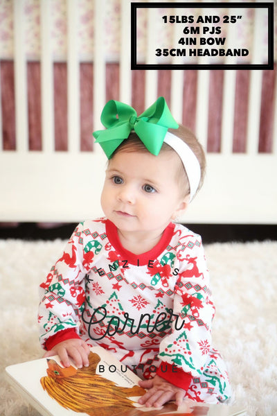 Christmas print top and bottom pajamas