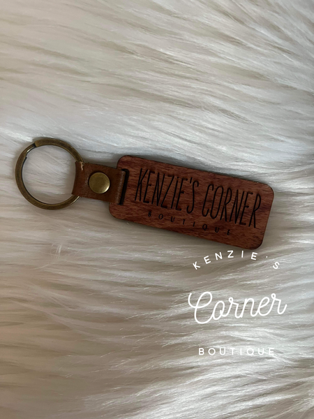 Blank wooden keychains for laser engraving