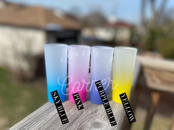 Blank 3 oz sublimation shot glass