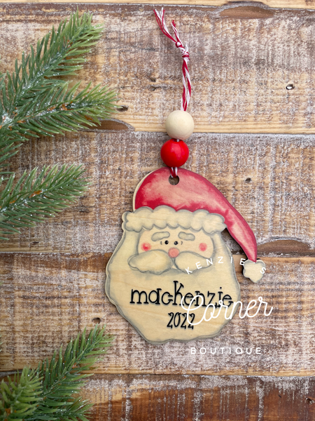 Blank Santa wood sublimation ornament