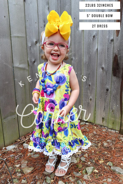 Yellow floral dress