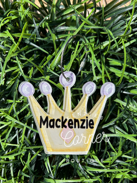 Blank Acrylic princess tag