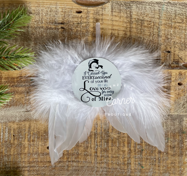 Blank Sublimation feather ornament