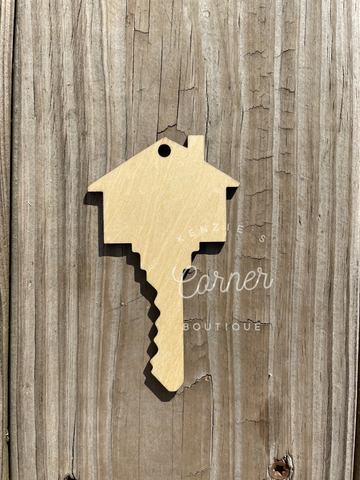 Blank Key wood sublimation ornament