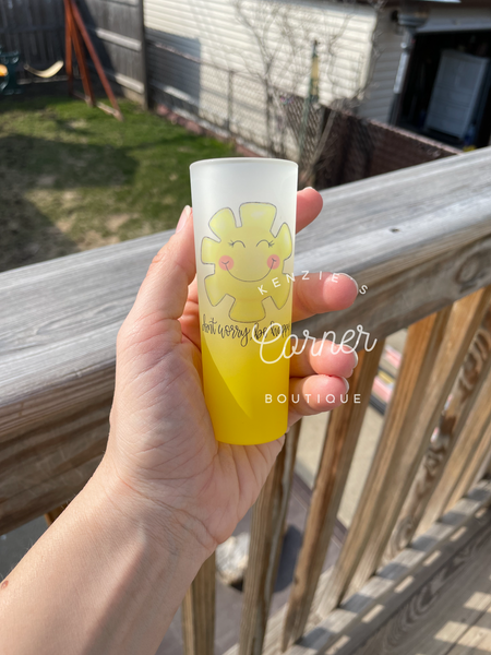 Blank 3 oz sublimation shot glass