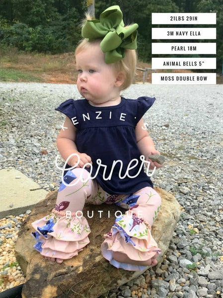 Navy Ella pearl dress